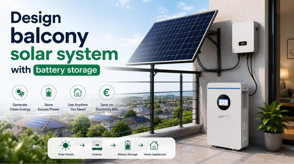 design balcony solar system with battery storage