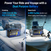 1200CCA cranking and 6000+ cycles deep cycle of WattCycle 12V 100Ah Dual Purpose Marine Battery with Bluetooth and self-heating