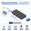 16 pcs WattCycle 12V 200Ah LiFePO4 Deep Cycle Lithium Battery in 4P4S configuration to 40.96kWh energy storage