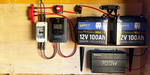 2 pcs WattCycle 12V 100Ah Mini Batteries to a small photovoltaic system