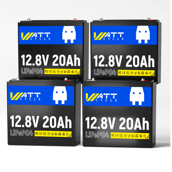 4 pcs WattCycle 12V 20Ah Deep Cycle LiFePO4 Lithium Batteries.png
