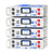 4pcs of WattCycle 48V 100Ah 3U Size Server Rack LiFePO4 Battery with Bluetooth