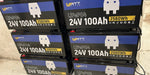 6 pcs WattCycle 24V 100Ah LiFePO4 Batteries in connection