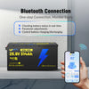 Bluetooth 5.0 function of WattCycle 24V 314Ah Ultra LiFePO4 Battery with Bluetooth