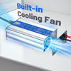 Built-in cooling fan of WattCycle 14,6V 40A AC-DC LiFePO4 Battery Charger