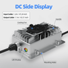 DC side display of WattCycle 24V 15A Battery Charger for 24V LiFePO4 Battery
