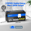 Dimensions of WattCycle 12V 200Ah Deep Cycle LiFePO4 Battery