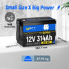 WattCycle 12V 314Ah Mini batterie auto-chauffante avec Bluetooth