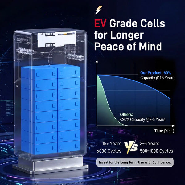 【📦 Pickup at Warehouse】WattCycle 48V 314Ah Wall-mounted Home Battery with Bluetooth & Active Balance