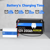 Fast battery charging time of WattCycle 14,6V 40A AC-DC LiFePO4 Battery Charger
