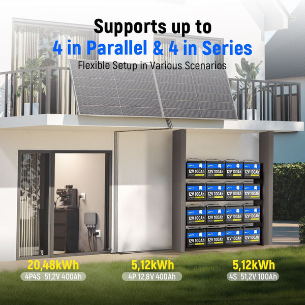 Flexible Energy Expansion of WattCycle 12V 100Ah Deep Cycle battery