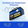 Low-temperature cut-off protection of WattCycle 12V 100Ah Deep Cycle LiFePo4 Battery