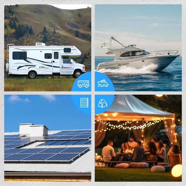 Multiple usage occasions of WattCycle 12V 24V 30A Solar Charge Controller MPPT