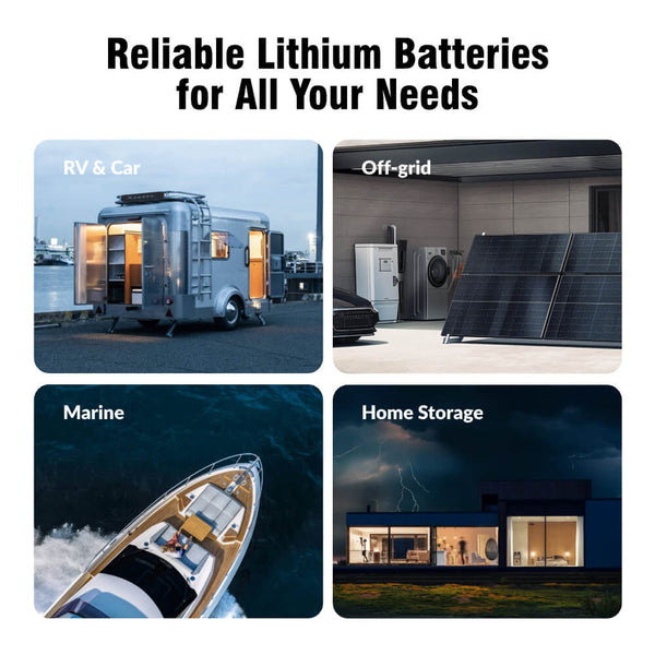 Multiplie usage occassions of WattCycle 12V 628Ah Ultra Bluetooth LiFePO4 Battery