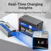 Real time charging insights of WattCycle 12V 60A Lithium Battery Charger