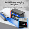 Real time charging insights of WattCycle 12V 60A Lithium Battery Charger