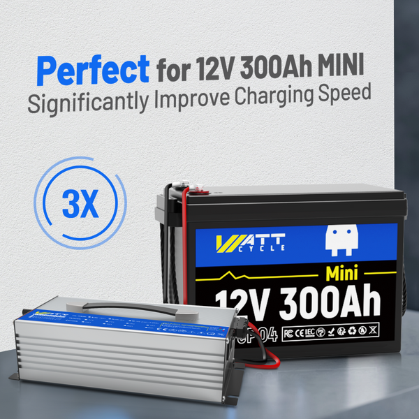 【🎄 Juleudsalg】WattCycle 12V 60A LiFePO4 batterioplader