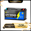 WattCycle 12V 100Ah Campervan LiFePO4 Battery - Early Black Friday