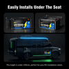WattCycle 12V 100Ah Caravan Leisure Battery with Bluetooth can be installed under the RV seat easily