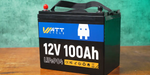 WattCycle 12V 100Ah Deep Cycle battery close-up