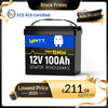 【🛒 Black Friday】WattCycle 12V 100Ah Mini LiFePO4 Battery with Bluetooth