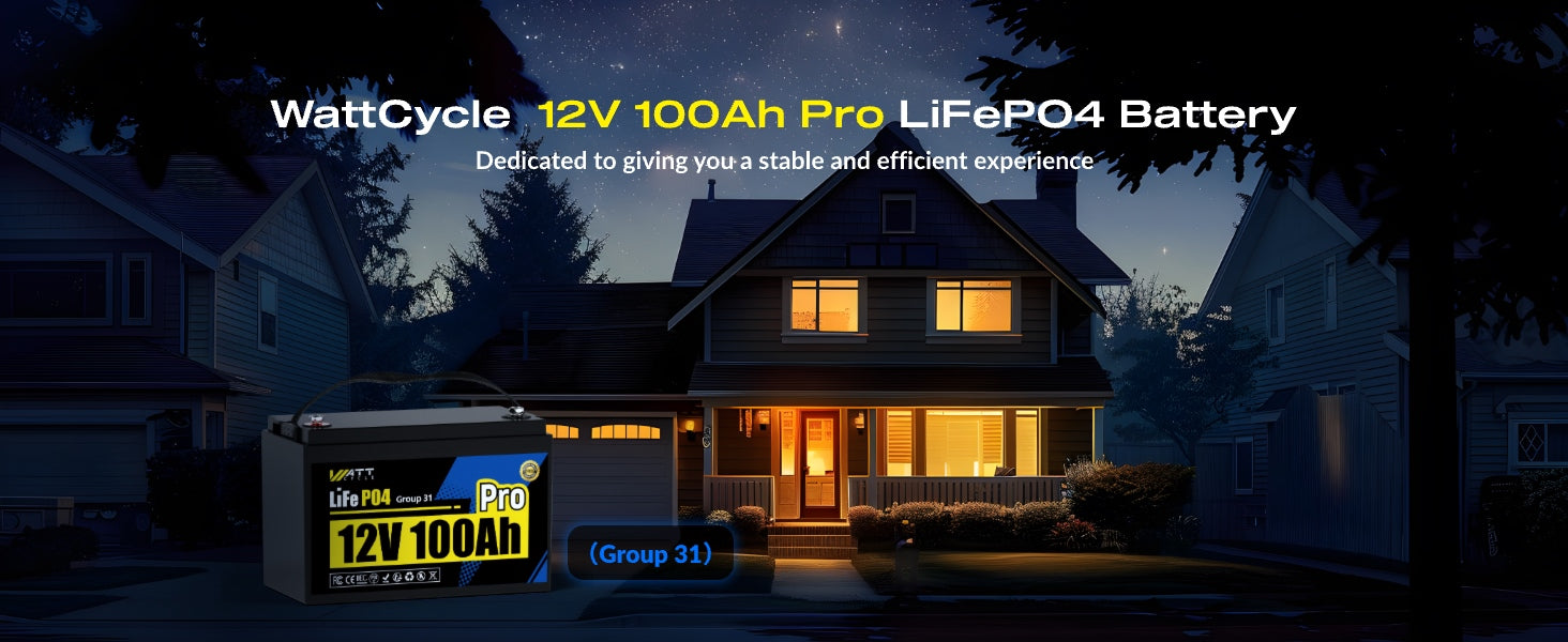 WattCycle 12V 100Ah Pro Lithium Leisure Battery, reliable energy source in the dark