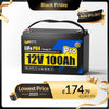 WattCycle 12V 100Ah Pro Lithium Leisure Battery with 110A BMS - WattCycle Black Friday Battery Sale
