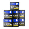 WattCycle_12V_20Ah_LiFePO4_battery_7_pack