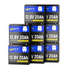 WattCycle_12V_20Ah_LiFePO4_battery_8_pack