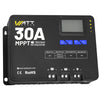 WattCycle 12V 24V 30A Solar Charge Controller MPPT