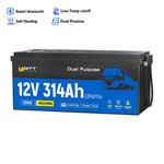 WattCycle 12V 314Ah dvonamjenska pomorska pogonska baterija s Bluetoothom & Samozagrijavanje