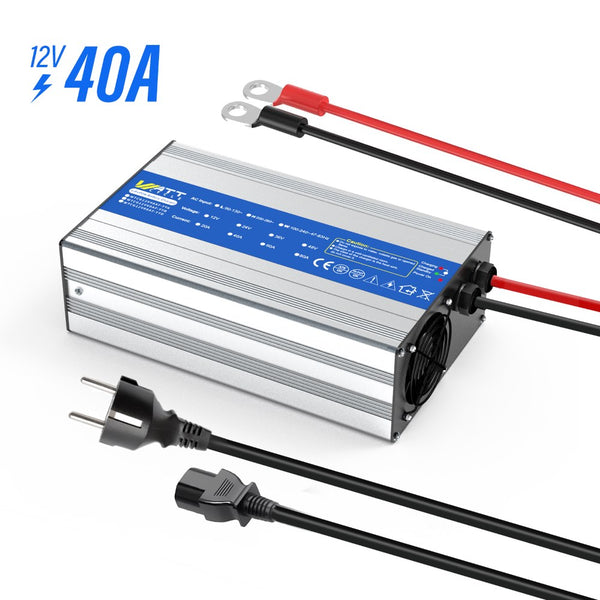 WattCycle 14,6V 40A AC-DC LiFePO4 Battery Charger
