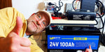 WattCycle 24V 100Ah LiFePO4 Battery with YouTuber Michael Perlitschke
