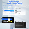 WattCycle 24V 100Ah LiFePO4 battery and 12V 100Ah lead-acid battery comparison
