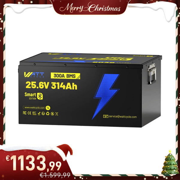 【🎄 Christmas Sale】WattCycle 24V 314Ah Ultra LiFePO4 Battery with Bluetooth