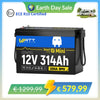 【🌍 Earth Day Sale】WattCycle 12V 314Ah Mini LiFePO4 Battery with Bluetooth | ECE R10 Certified