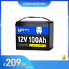 【🐣 Oferta de Pascua】Batería WattCycle de 12 V y 100 Ah de ciclo profundo LiFePO4