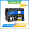 【⚡ Išankstinis pardavimas】WattCycle 12V 314Ah Mini savaime kaistantis akumuliatorius su „Bluetooth“