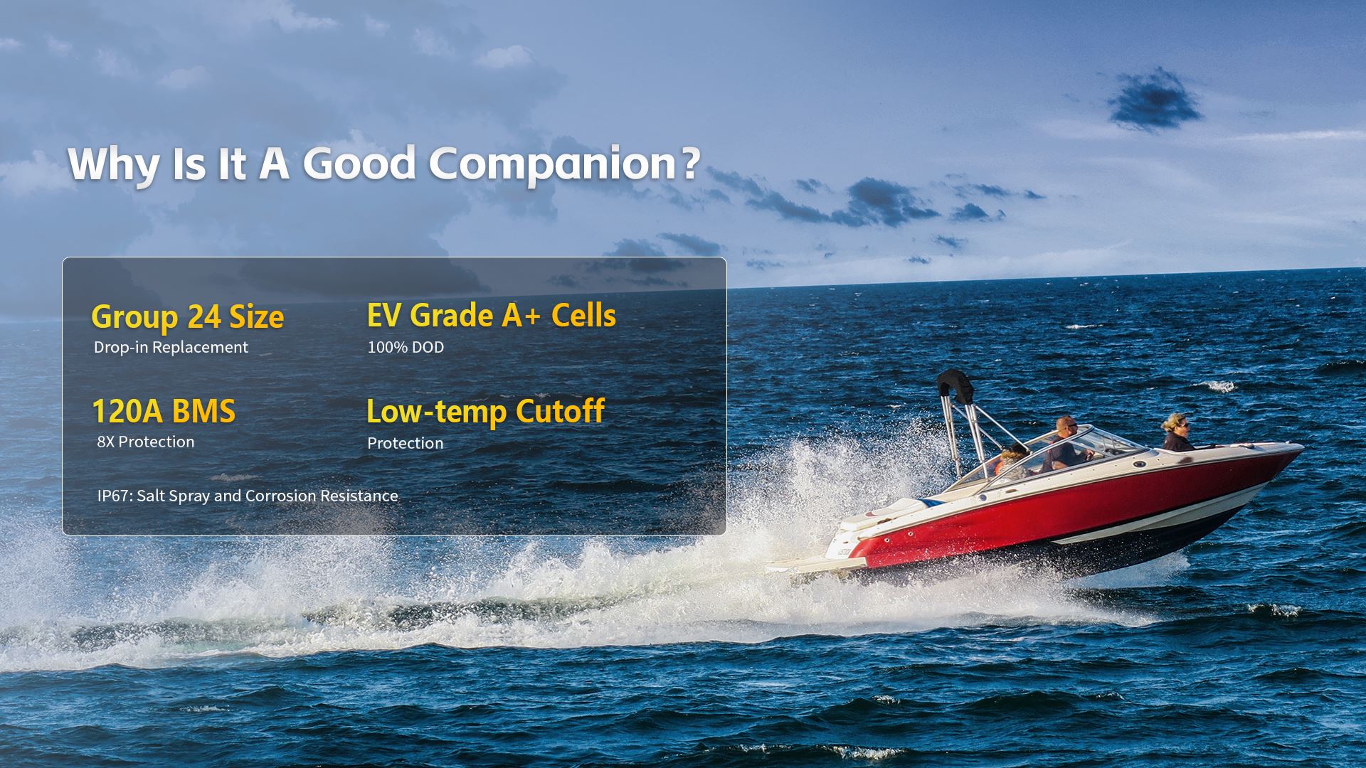 Why choose WattCycle 12V 100Ah Deep Cycle Trolling Motor Battery with Bluetoot as your companion