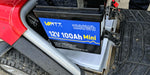 install WattCycle 12V 100Ah Mini LiFePO4 battery in e-scooter