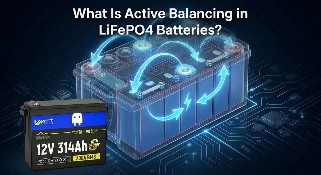 What Is Active Balancing in LiFePO4 Batteries, and Why Does WattCycle Use It?
