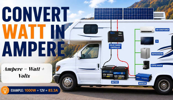 convert watt in ampere