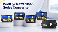 WattCycle 12V 314Ah LiFePO4 battery series comparison and buying guide