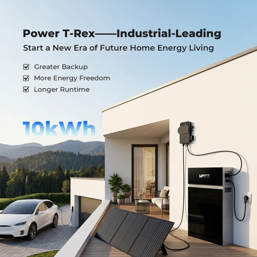 【⚡ Prednarudžba】WattCycle 2,5 kW 10 kWh višenamjenski sustav za pohranu baterija s izmjeničnom strujom
