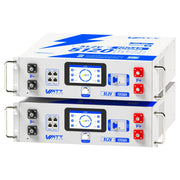 2pcs of WattCycle 48V 100Ah 3U Size Server Rack LiFePO4 Battery with Bluetooth