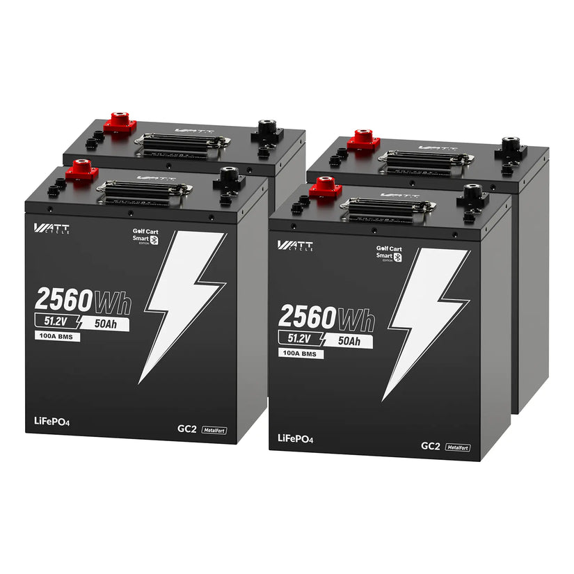 ⚡Pre-sale⚡WattCycle 48V 50Ah GC2 LiFePO4 Battery with Bluetooth & Free Monitor