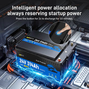 WattCycle 24V 314Ah Dual Purpose Truck Battery with Bluetooth & Self-heating
