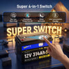 【⚡ Pre-sale】WattCycle 12V 314Ah Mini Super LiFePO4 Battery with Bluetooth & Active Balance