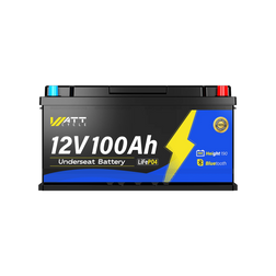 WattCycle 12V 100Ah batéria Camper pre voľný čas s Bluetooth | DIN H8
