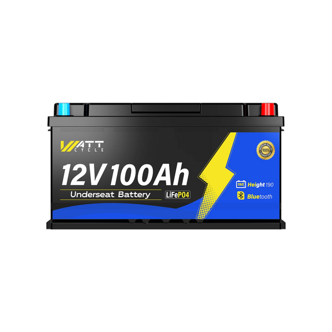 WattCycle 12V 100Ah Caravan Leisure Battery with Bluetooth App